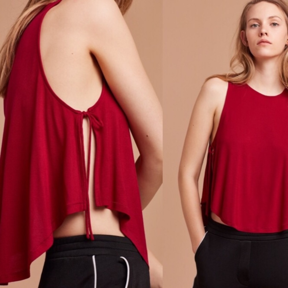 Wilfred Free red tie up side tank